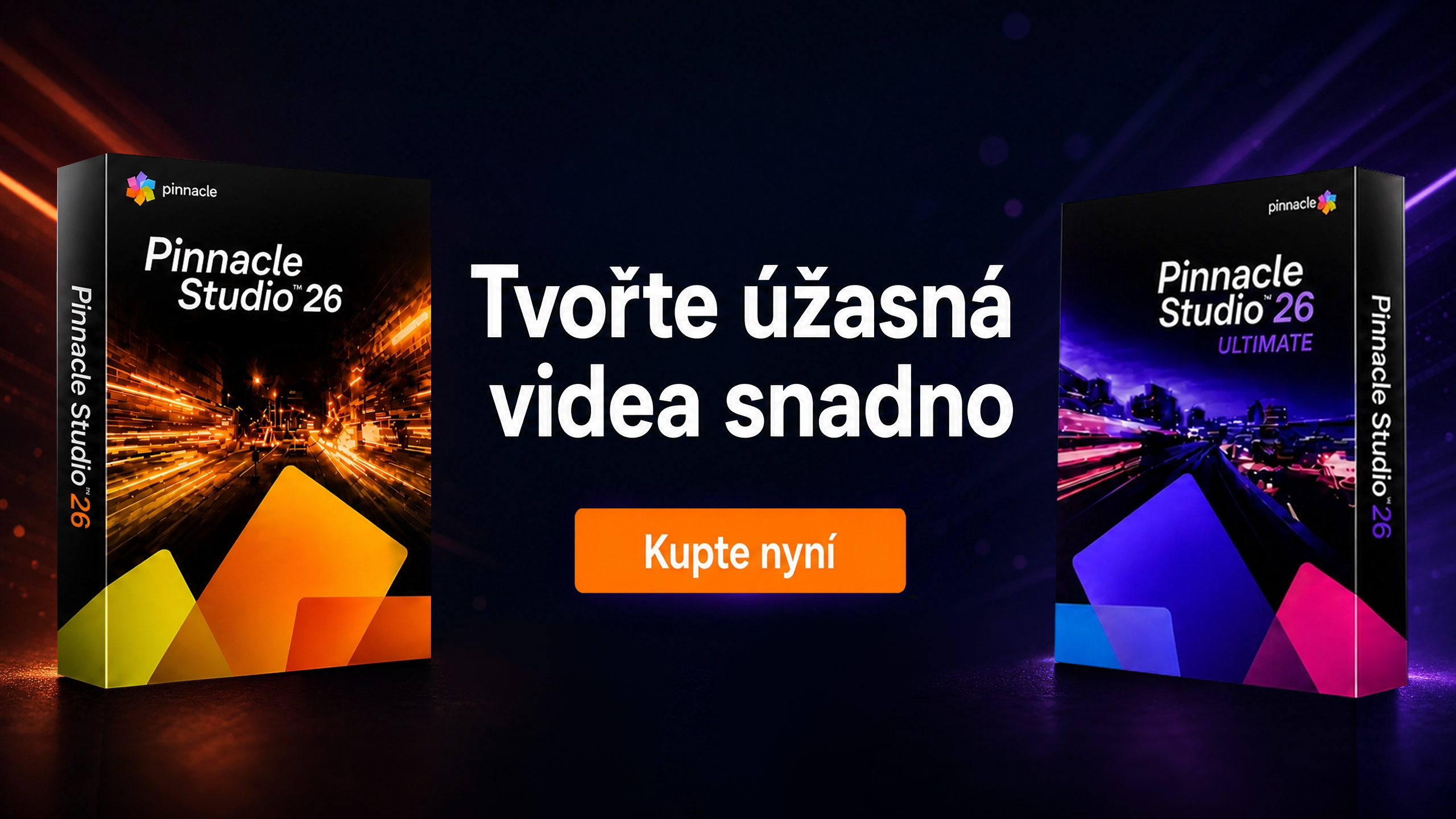 Pinnacle Studio 26 Ultimate a Standard za skvělé ceny