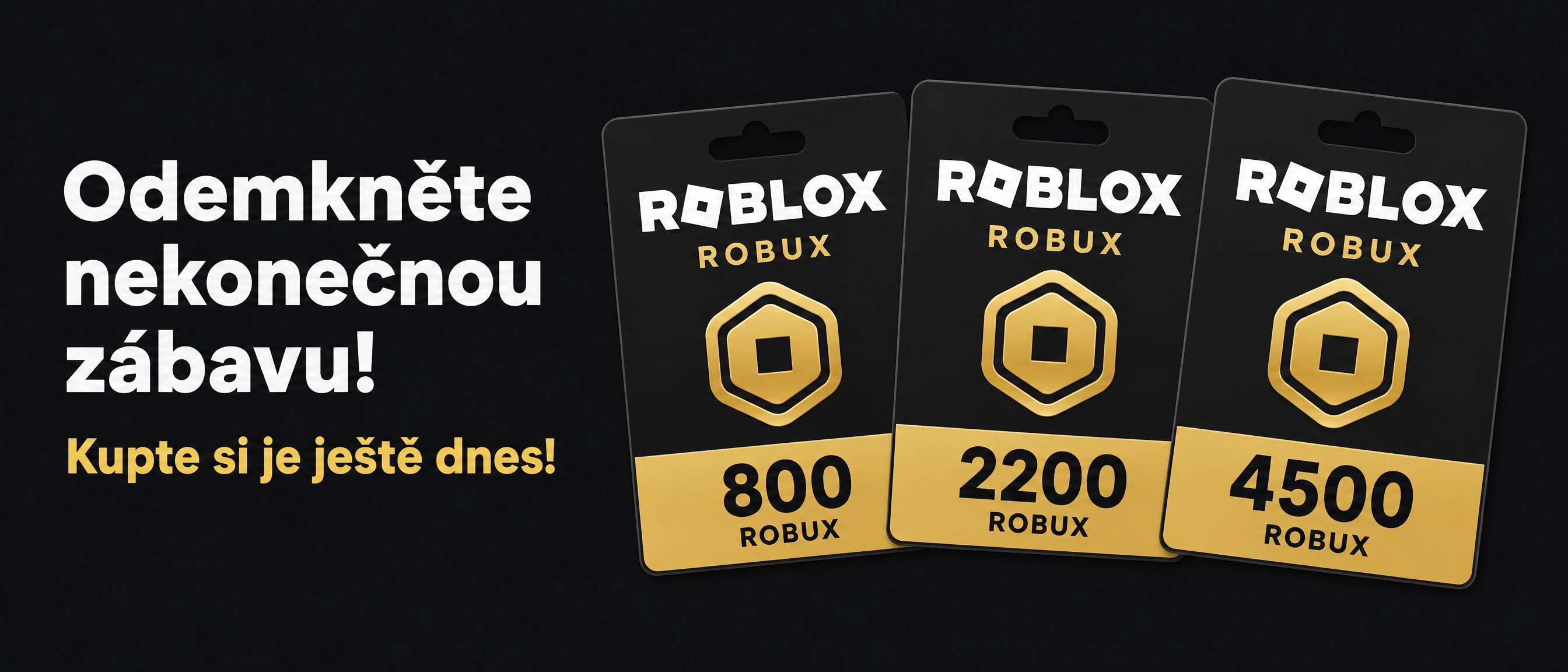 Robux dárkové karty