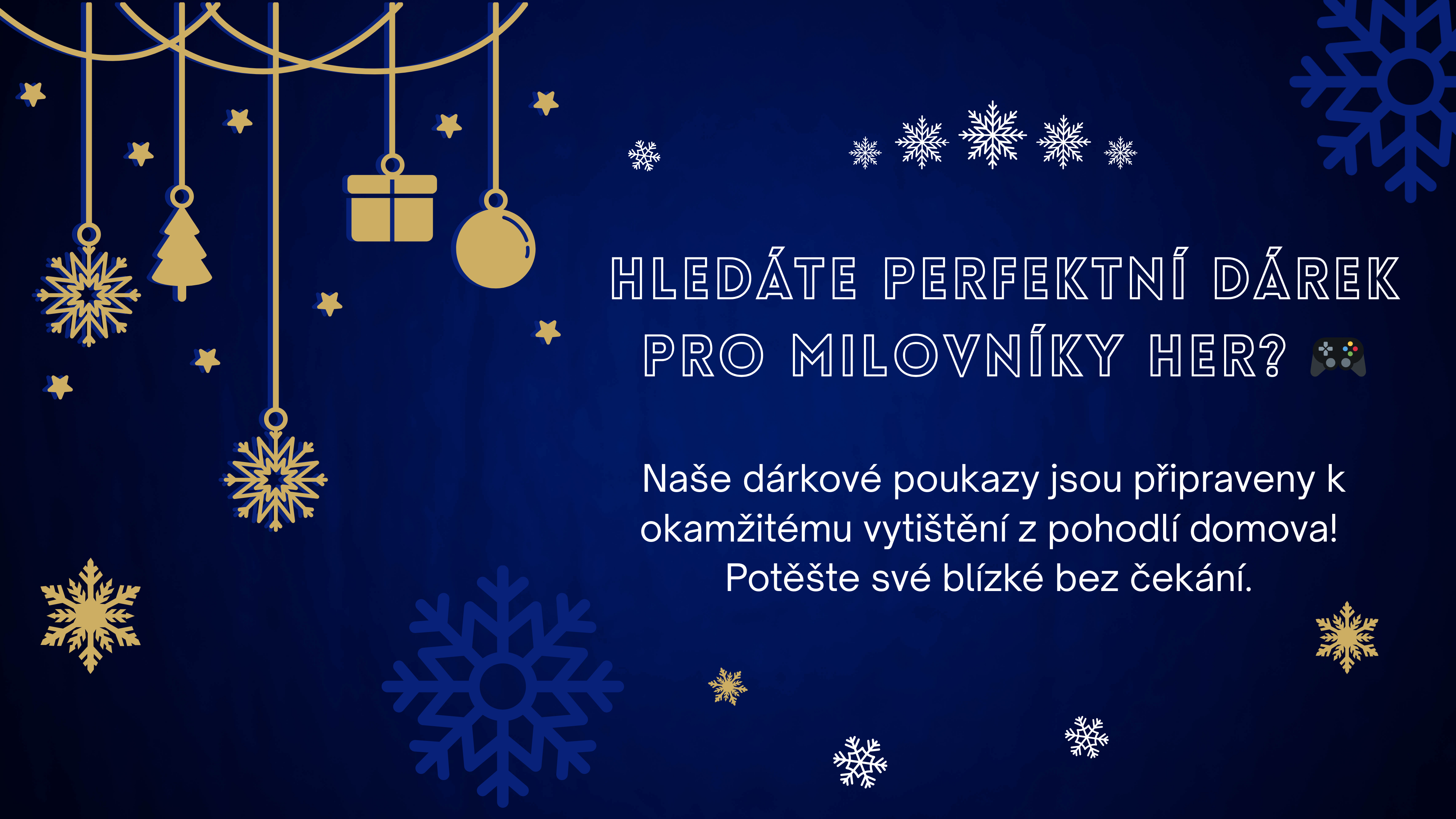 Vánoční dárkové poukazy k tisku