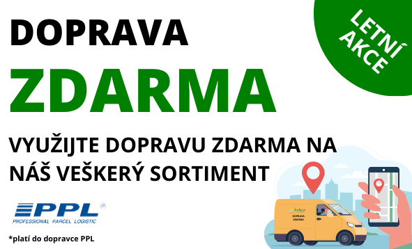 LETNÍ AKCE 2024: Doprava ZDARMA s PPL na všechny produkty!