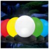 Solární svítící koule multibarevná 14cm