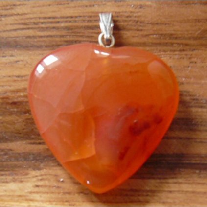 Přívěsek srdíčko-Karneol