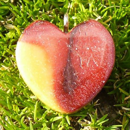 Přívěsek srdíčko-Mokait II