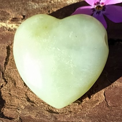 Přívěsek srdíčko-Jadeit