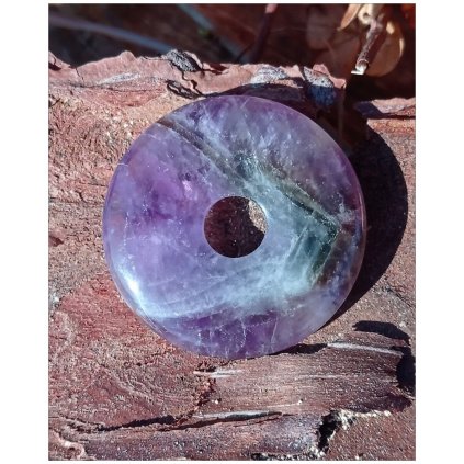 Přívěsek donut-Ametyst hradbový