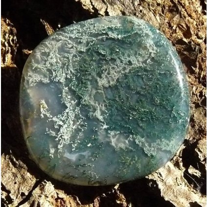 Masážní hmatek-Achát mechový