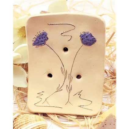 Keramická mýdlenka s Kvítím