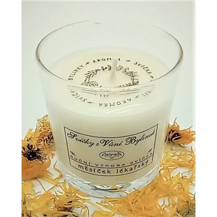 Přírodní vonná svíčka sójová- Měsíček Lékařský