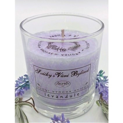 Přírodní vonná svíčka-Levandule