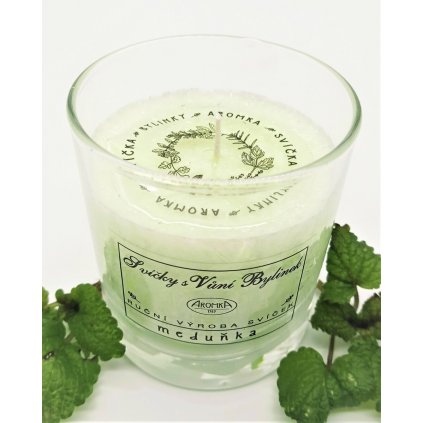 Přírodní vonná svíčka - Meduňka