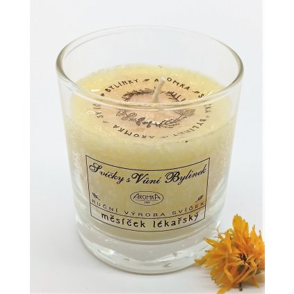 Přírodní vonná svíčka - Měsíček Lékařský