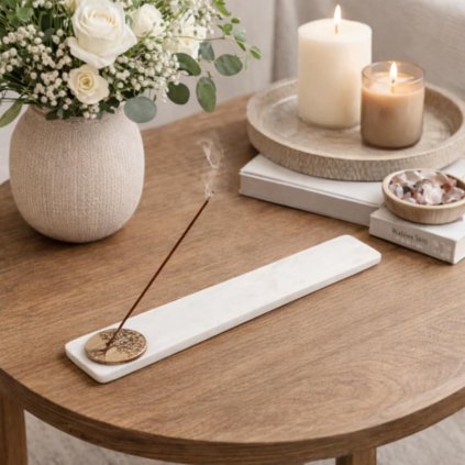 Stojánek na vonné tyčinky z mramoru- Strom života