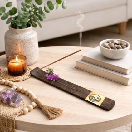 Stojánek na vonné tyčinky-Jin a Jang