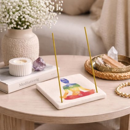 Čakrový stojan na vonné tyčinky -7 čaker