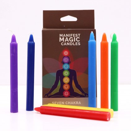 Svíčky magické čakrová sada-7 Čaker