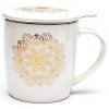 Hrnek Mandala se sítkem - bílý