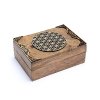 Krabička šperkovnice z mangového dřeva- Květ života