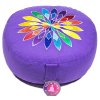 Meditační polštář fialový - Barevný květ