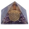 Pyramida orgonit Květ života- Ametyst