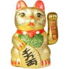 Čínská mávající kočka zlatá - 21 cm