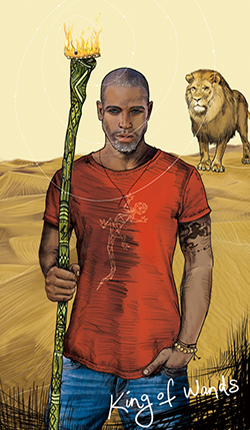 Mast žezlů. Král žezlů (King of Wands)