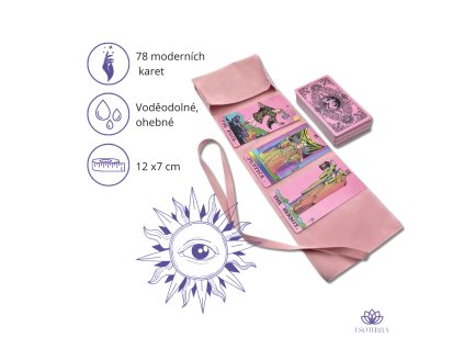 RŮŽOVÝ TAROT s úložním sáčkem