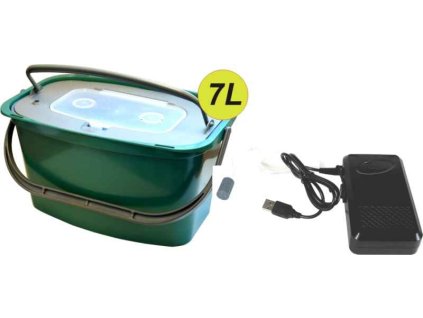 Okysličovač AA Batterie alebo USB + Vedro 7L