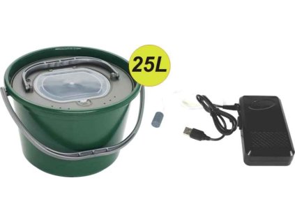 Okysličovač AA Batterie alebo USB + Vedro 25L