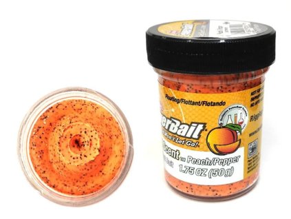 1525277 PowerBait Trout Dough Fruit Range 50 g - Peach & Pepper