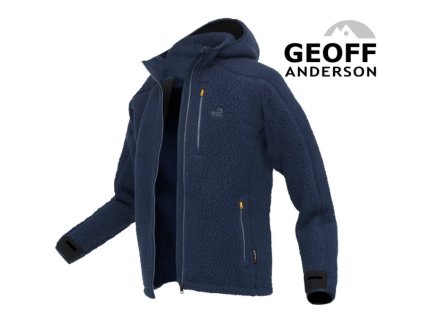 Mikina s kapucňou TEDDY Geoff Anderson - Modrá