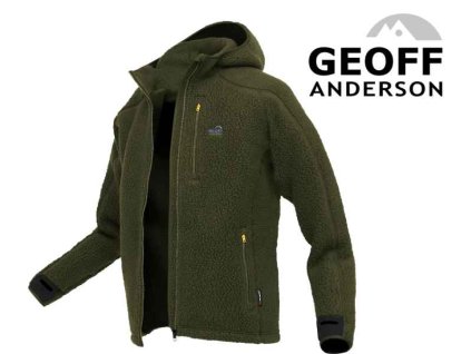 Mikina s kapucňou TEDDY Geoff Anderson - Zelená