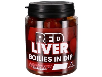 Boilies in Dip Red Liver 150g