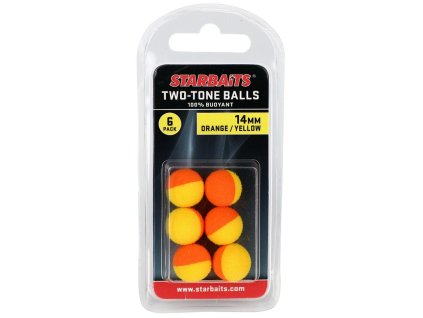 Two Tones Balls 14mm oranžová/žltá (plávajúca gulička) 6ks