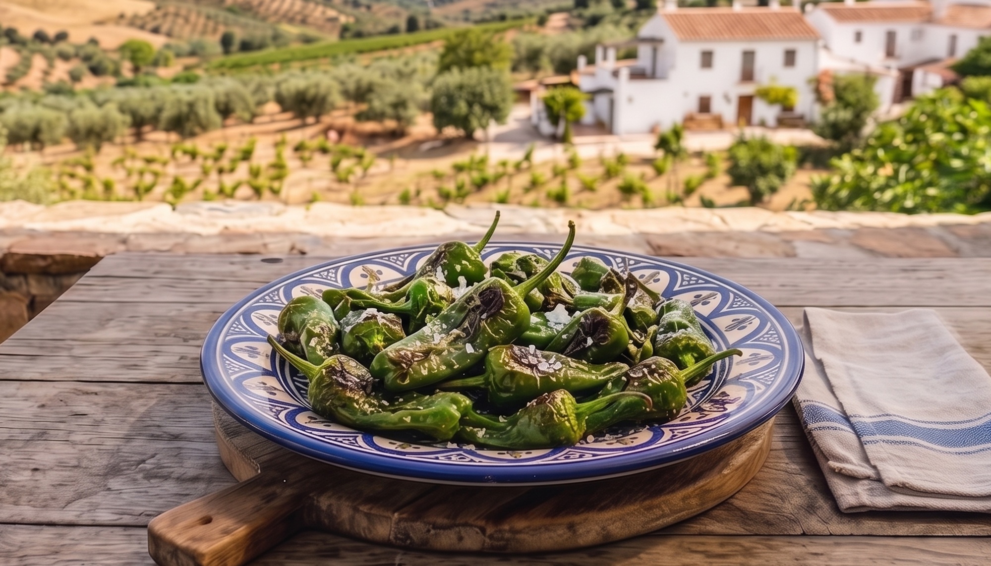Recept na tapas: Pimientos de Padrón