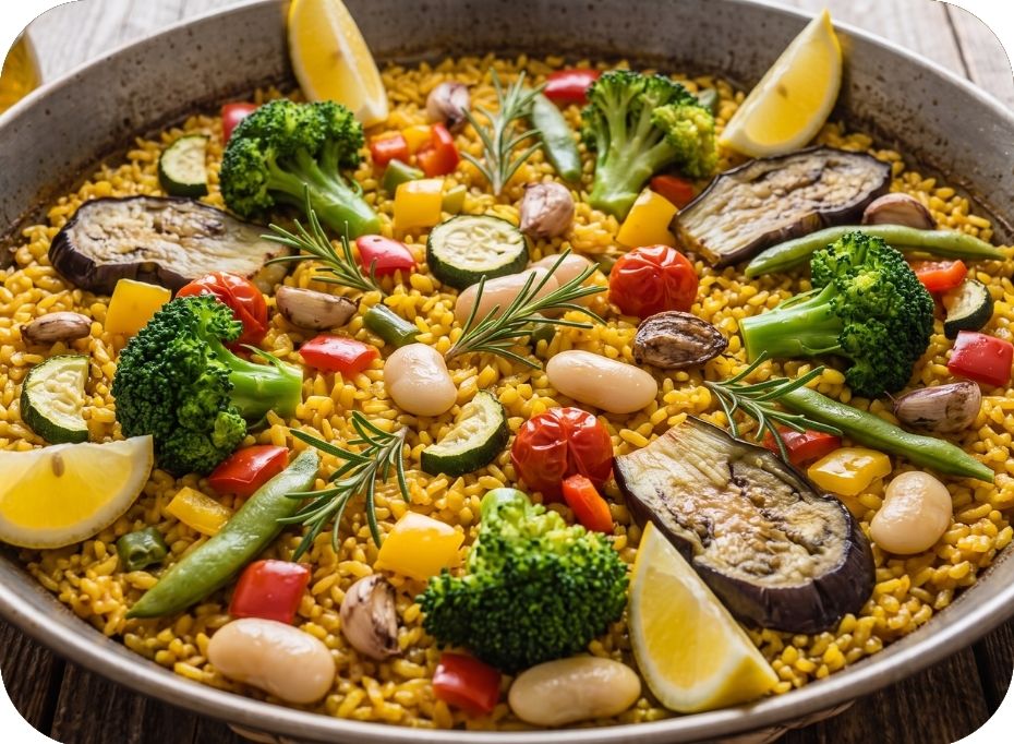 Vegetariánska paella