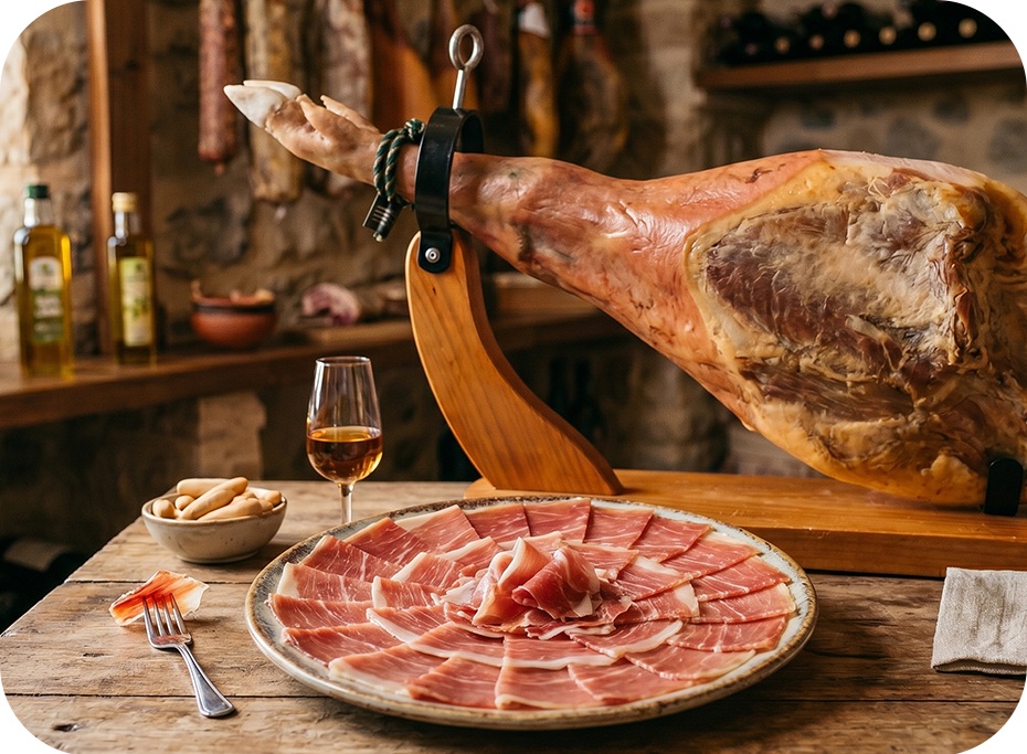 Stôl s Jamónom Serrano