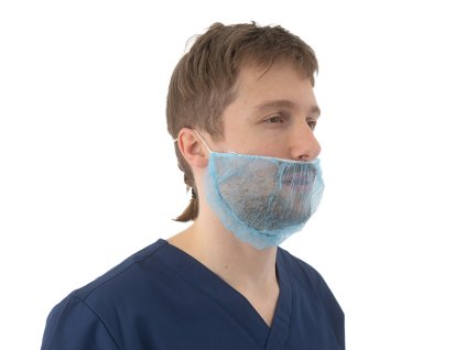 Fúzenka z netkanej textílie, 40 x 25 cm, 100 ks, modrá