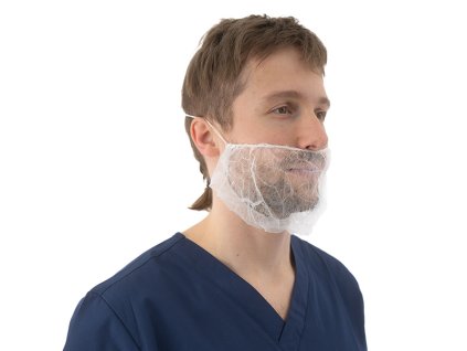 Fúzenka z netkanej textílie, 40 x 25 cm, 100 ks, biela