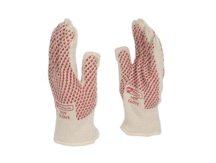 Pekařské rukavice Hot Glove s nitrilovými terčíkmi - froté rukavice pre teploty 250 st.