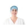 Čiapka z netkanej textílie, CLIP, 100 ks, modrá