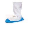 disposable plastic shoe covers with reinforce sole tst pp cpe blue 100 units