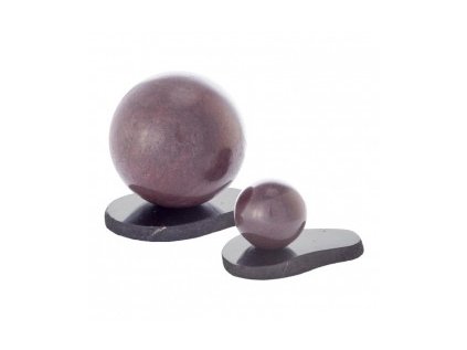 10742 sungit koule malinovy kvarcit 3cm