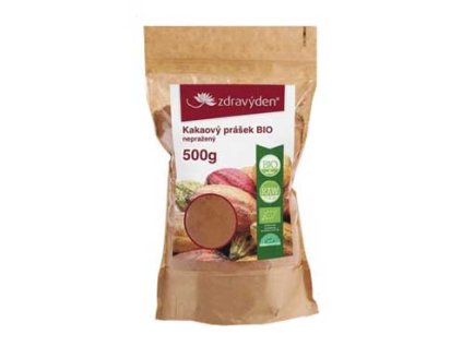 16655 kakaovy prasek neprazeny bio raw 500g zdravy den