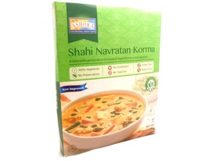 16925 hotove kari ananas a zelenina v orechove omacce shahi navratan korma ashoka 280g