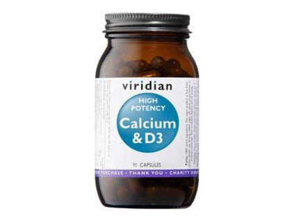 18878 1 high potency calcium d3 90 kapsli vapnik s vitaminem d3 viridian