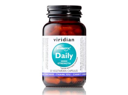 21719 synbiotic daily high strength probiotika a prebiotika viridian 30 kapsli