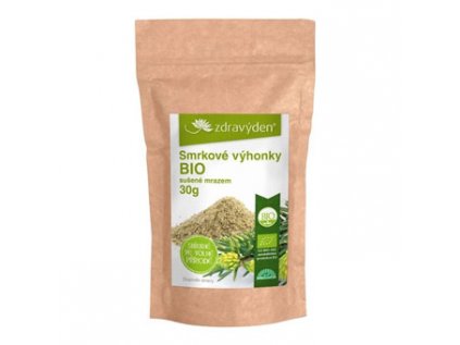 26393 smrkove vyhonky bio prasek mrazem suseny 30g