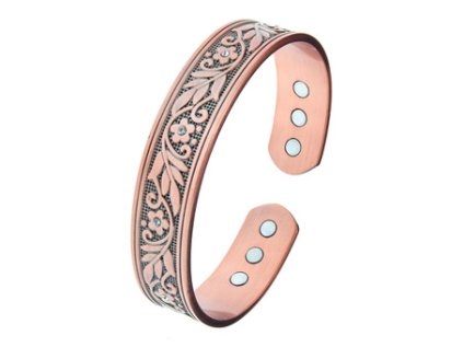 medeny naramek kvety