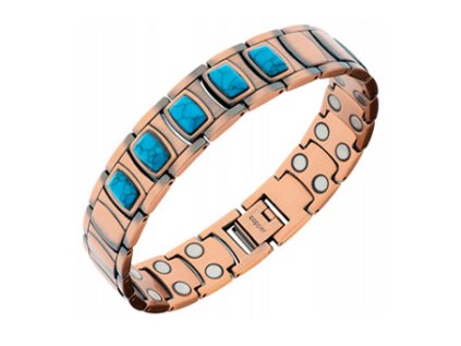 medeny naramek tyrkysy