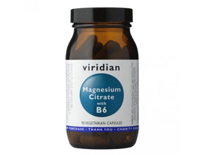 4376 magnesium citrate with vitamin b6 90 kapsli viridian